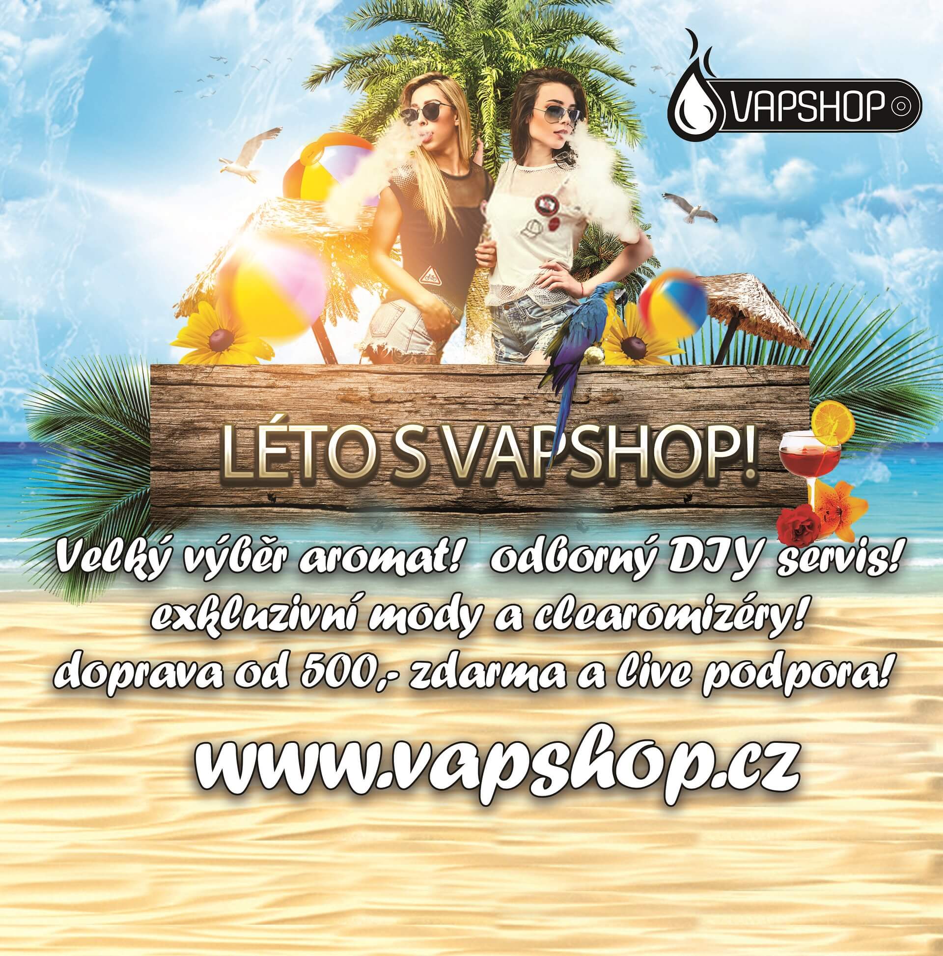 Vapshop - letní plakát